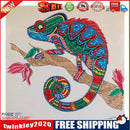 5D DIY Diamond Painted chameleon Partial Special Rhinestone Set