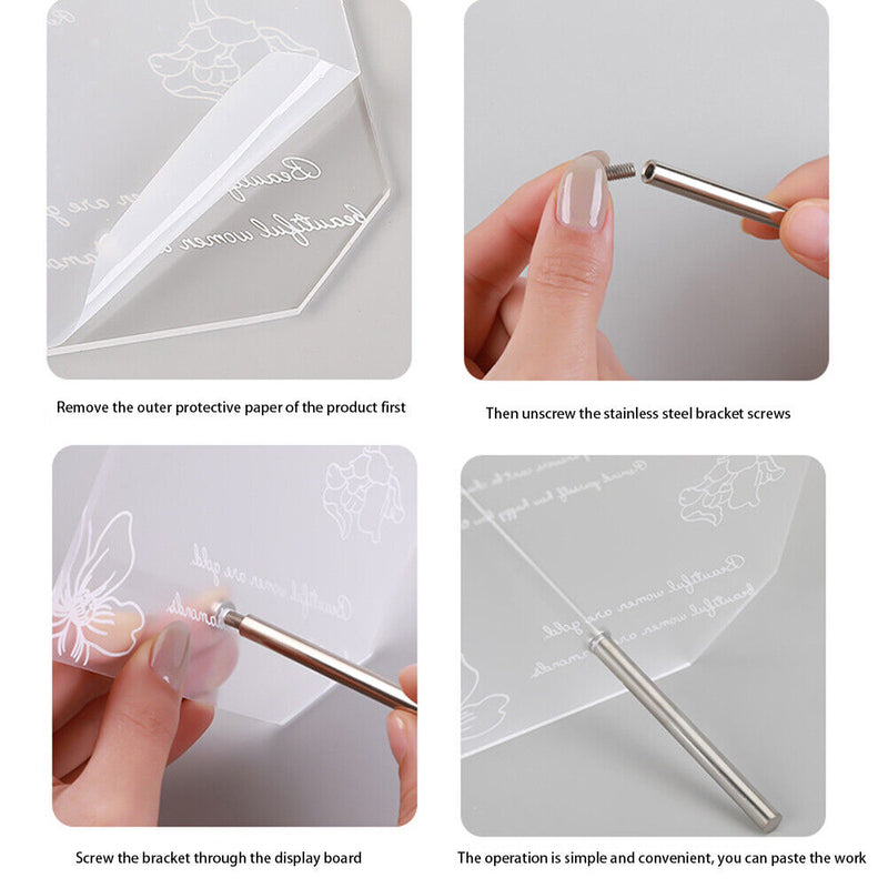 Manicure Practice Tools UV Gel Polish DIY Salon Rectangle Board for Nails Tips