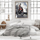 Motor Man Canvas Painted Oil Paint By Numbers Wall Art Modern DIY Bedroom Decor