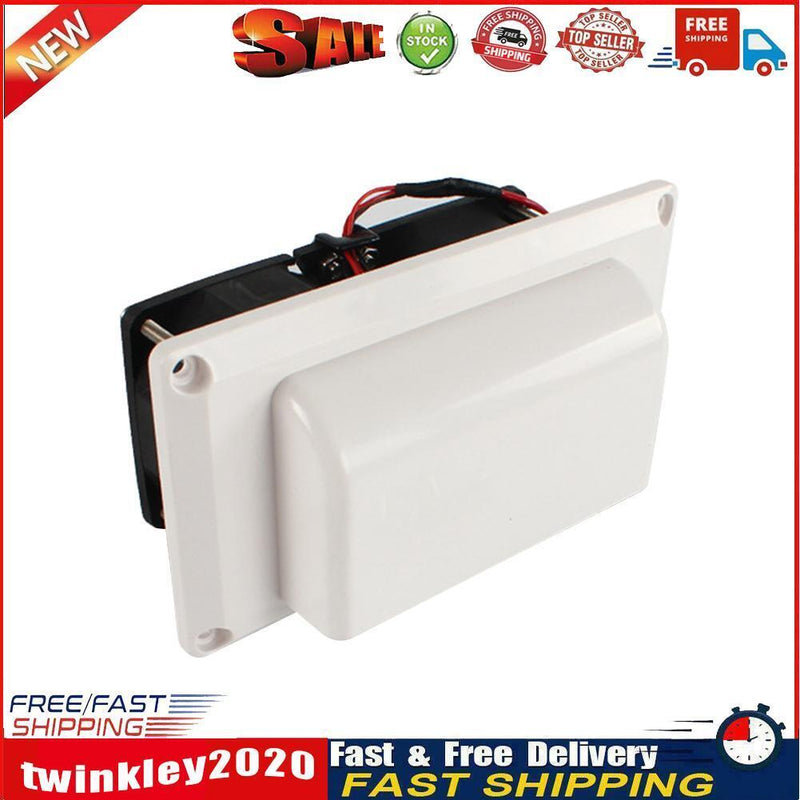 12V Caravan Motorhome Trailer Side Air Vent Fan RV Exhaust Fans (White) Newly