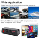 Cigarette Lighter Socket USB Car Charger Voltmeter with Rocker Switch+Wire Newly
