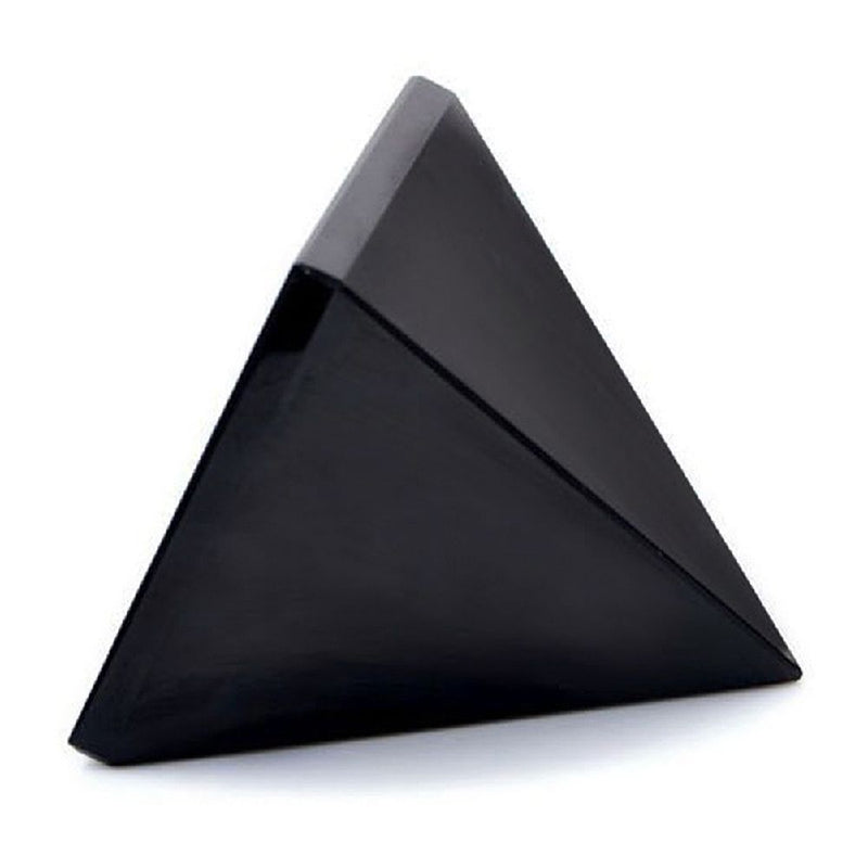Desktop Ornament Healing Stone Obsidian Pyramid Reiki Energy Mineral Specimen