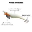 Luminous Shrimp Shape Squid Jig Fishing Hook Slow Jigging Cuttlefish Fish Hooks