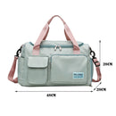 Fashion Women Letters Patchwork Shoulder Crossbody Bag Sports Travel Handbags
