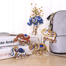 5pcs DIY Full Drill Special Shaped Diamond Painting Elephant Keychain Penda