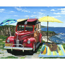 5D DIY Diamond Painting Full Round Drill Beach Car Decor Rhinestone Art Crafts