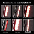 Powerful Bicycle Lighting 7 Modes Bike Taillight USB Rechargeable Bike Rear