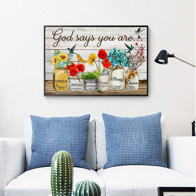 5D DIY Full Round Drill Diamond Painting Art Mosaic Birds Rhinestone Drawin