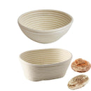 Oval/Round Rattan Proving Bannetons Bread Proofing Basket Set Bread Baking Mold^