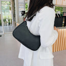 Retro Women PU Solid Color Shoulder Bag Casual Ladies Chain Small Underarm Bags