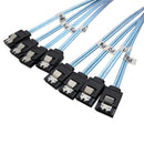 4pcs/set SATA III SAS Data Cable for Server SATA 7 Pin to SATA 7 Pin (0.5m)
