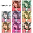 Curved Surface 8 Colors RGBW Selfie Video Light LED Ring Light USB 10 Modes