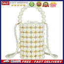 Mini Pearls Shoulder Bag Women Clutch Drawstring Bucket Small Crossbody Handbag