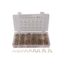 420pcs/box Fuel Line Pipe Clips Hose Clamp Spring Pipe Clips Water Pipe Buckle