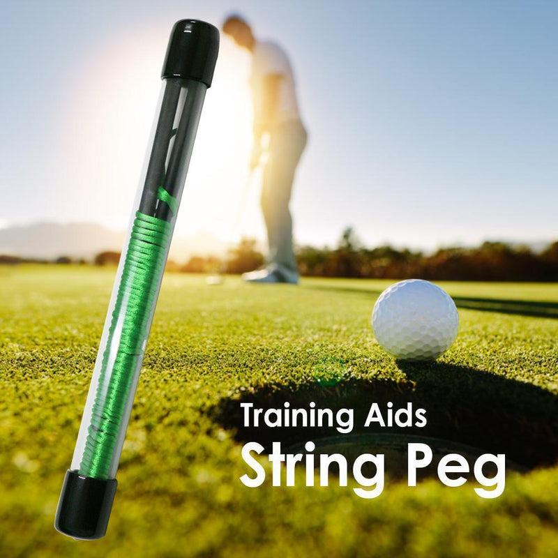 Golf Alignment Sticks Fiberglass Swing Putting String Pegs Training Aids