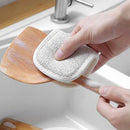 5pcs Reusable Absorbent Dish Towel Double Sided Sponge Scouring Pad (A) Newly