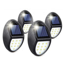 Solar Wall Light 6 LED Super RGB Bright ABS Plastic IP65 Power W7P2 R3L0