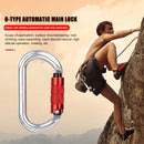 25KN O Shape Safety Auto Master Lock Carabiner Outdoor Rock Climbing Buckle
