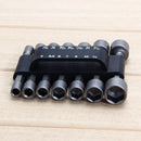 14pc Power Nut Driver Drill Bit Set Sea Metric Socket Screw 1/4