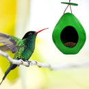 Felt Birdhouses Outdoor Balcony Hanging Bird Feeder Pet Supplies (Green)