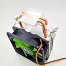 SNOWMAN MX2 Desktop CPU Cooler Fan 2 Heat Pipes 3-Pin Power PWM Radiator Heatsin