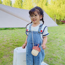 Bottle Shape Summer Kids Straw Shoulder Bag Beach Woven Girls Mini Purse