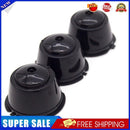 3pcs Coffee Capsule Filters Refillable Coffee Cups for Dolce Gusto (Black)