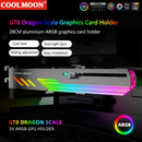 COOLMOON GT8 Horizontal GPU Support Video Card Stand GPU Holder (Black)