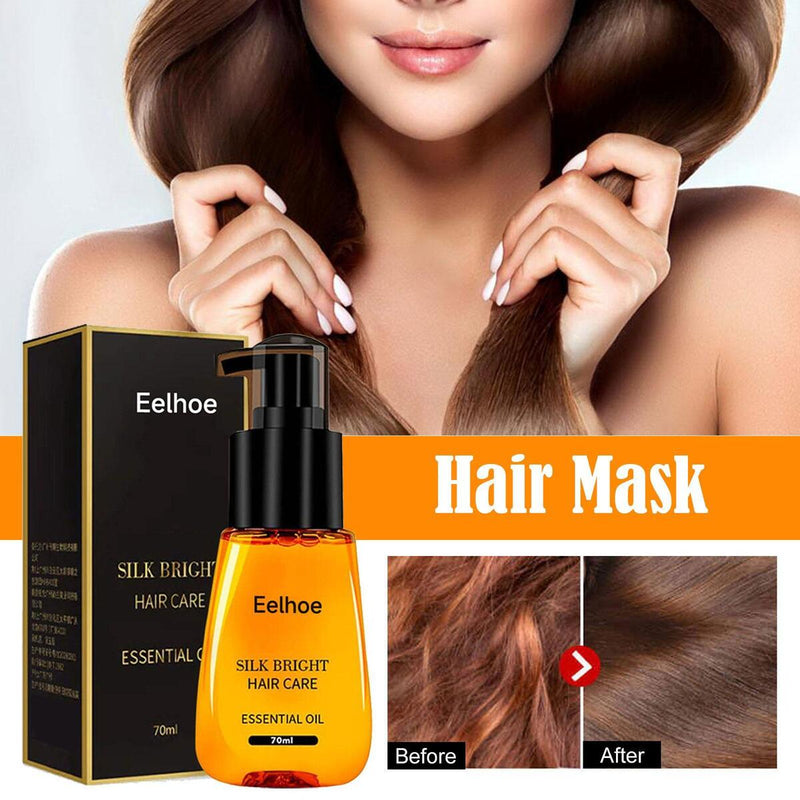 Anti-frizz Hair Serum for Dry Hair Silk Bright Hair Care{