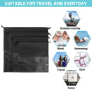 8 Pack Handbag Storage Organizer Purse Clear Dust Cover Bag Drawstring 4 Si