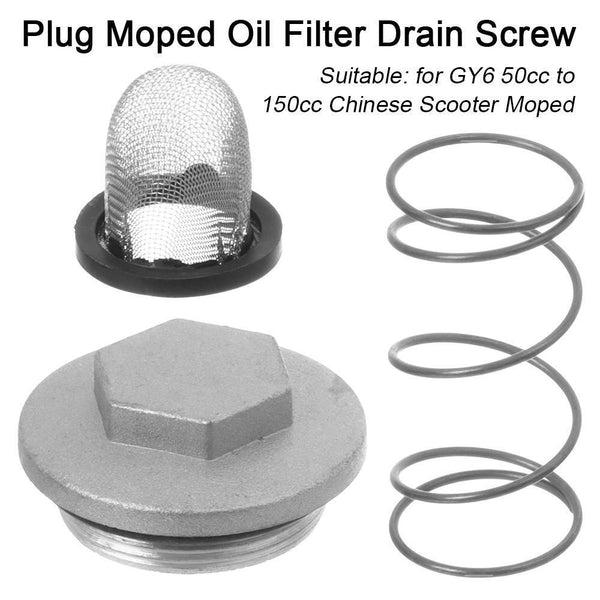 Drain Screw Plug Moped Screws Oil Filter Parts 125/150 Engine Parts
