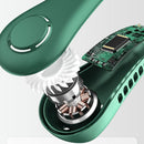 Bladeless Hanging Neck Fan Mini Leafless Fans (Green Adjustable Silicone)