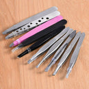 Stainless Steel Eyelash Extension Clip Hair Pluckers Eyebrow Tweezer