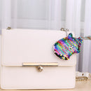 Sequins Pig Keychain Car Backpack Accessories Keyring Pendants (Multicolor)