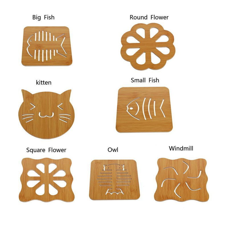 Dining Tables Coasters Fiber Wood Board Home Decoration Placemats
