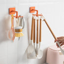 Universal Six-Claw Storage Hooks Kitchen 360-Degree Rotatable Rack Gadgets