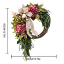 Spring Home Decor Garden Simulation Door Hanging Garlands Wreath Ornaments
