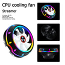 PC Computer Case Fan RGB LED Quiet 100mm Air CPU Cooler for Intel AMD Newly