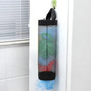 Portable Hanging Trash Garbage Bag Holder Kitchen Storage Organizer (Black)