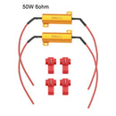 Interior Cable Headlight Load Resistor Turn Signal Load Resistor 50W 6 ohm