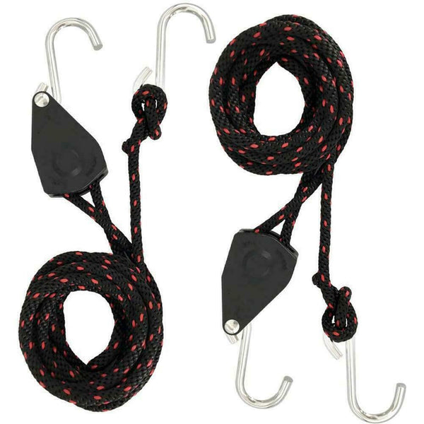 Kayak Canoe Bow Stern Tie Down Strap Adjustable Rope Hanger hook Tent Sling E6E5