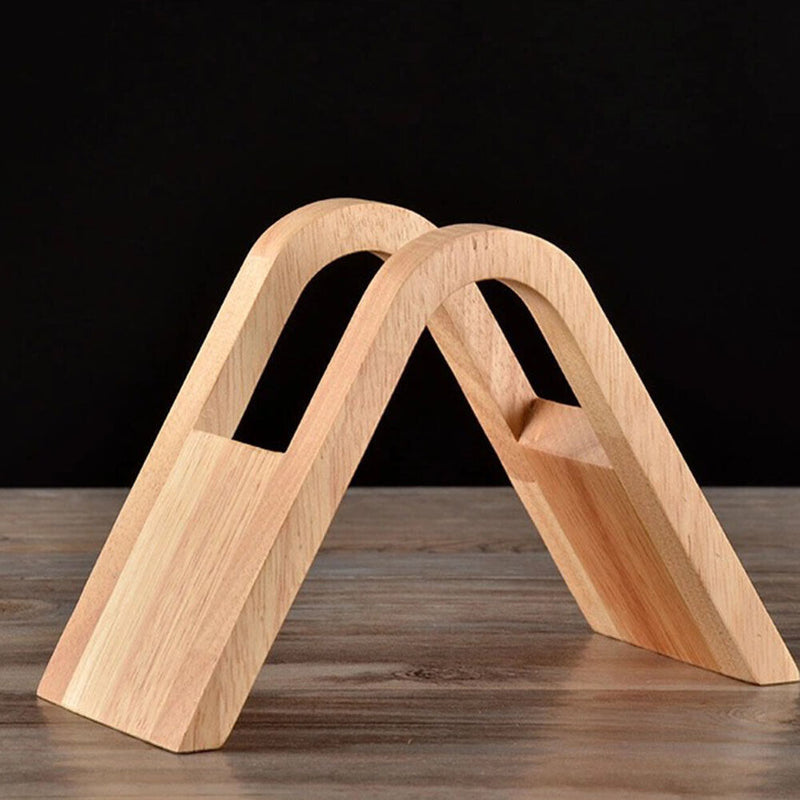 Wooden V60 Filter Paper Rack Hand Drip Coffee Filter Paper Holder Stand (B)