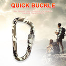 Fast Hang Buckle D-Ring Keychain Clip Safety Lock Climbing Carabiner (D) Newly