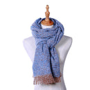 Fashion Women Winter Warm Shawl Acrylic Long Scarf Casual Decoration (Blue)