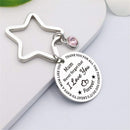 Jewelry Gift Round Mum Stainless Steel Keyring Mother's Day Key Chains Keychain