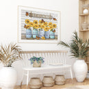 Full Cross Stitch 11CT Cotton Thread DIY Letter Flower Printed Embroidery K