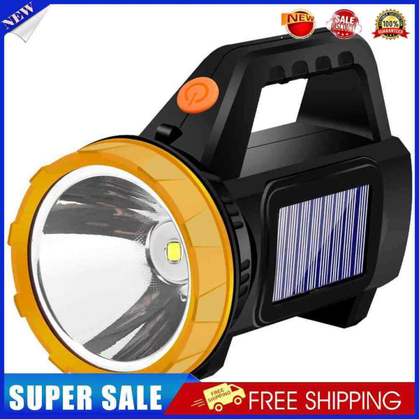 Powerful LED Solar Searchlight Portable Outdoor Camping Strong Flashlights