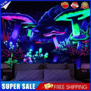 Mushroom World Fluorescent Tapestry Wall Hanging Carpet Cloth (100x75cm)