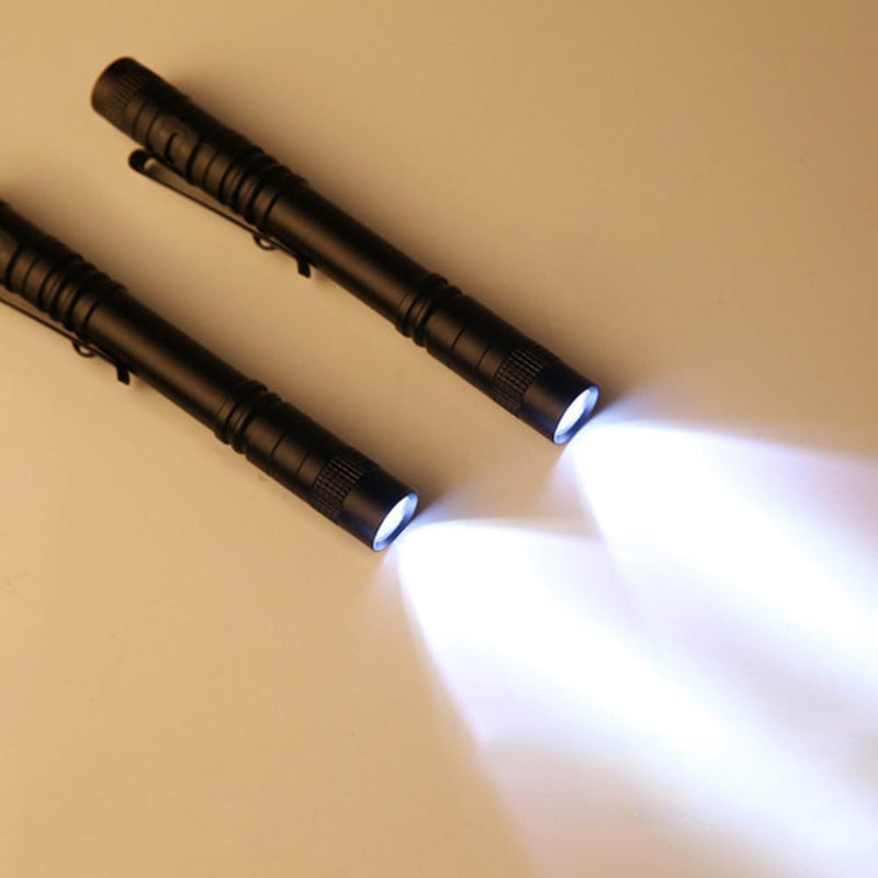Mini Pen Light XPE R3 Torch Waterproof Clip Pocket Outdoor LED Flashlight