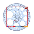 Geometric Template Measuring Ruler Circles Drawing Shape Stencils (1)